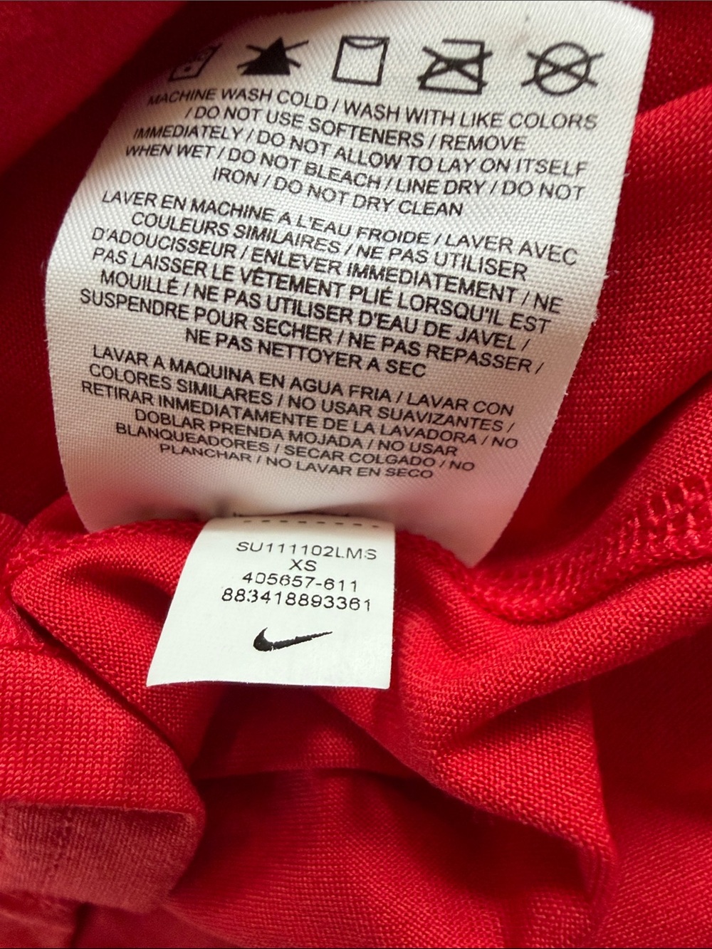 Nike Red Women's Dri-FIT Athletic Tank Top - Picture 7 of 14